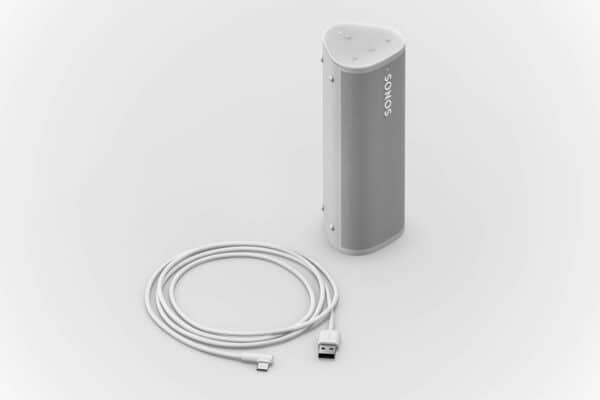 sonos roam white with usb-c cable