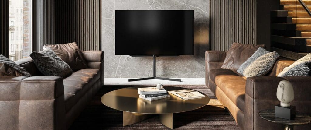 loewe bild s.77 oled tv im Wohnzimmer